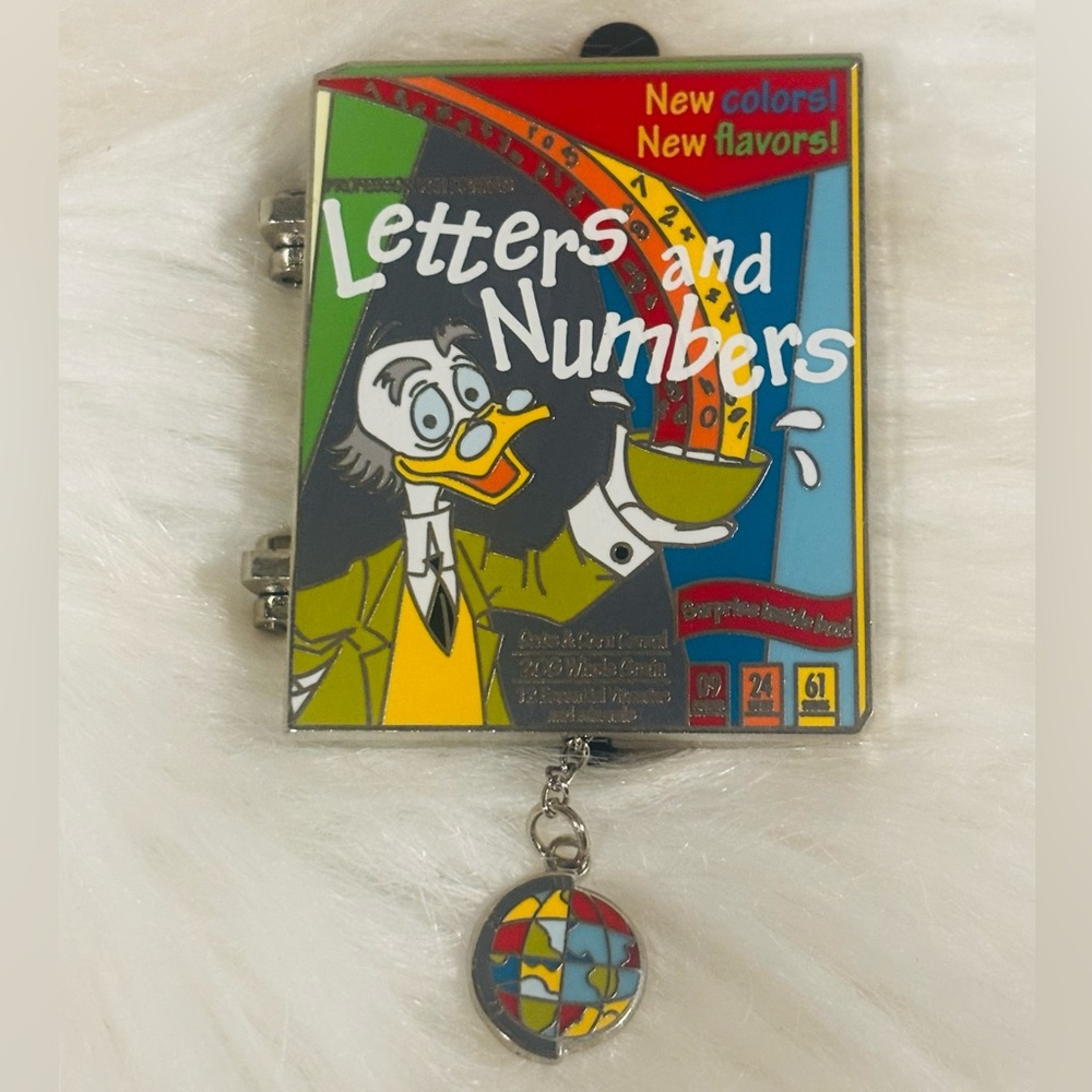 WDW Cereal Boxes Prof Ludwig Von Drake's Letters & Numbers LE Disney Pin